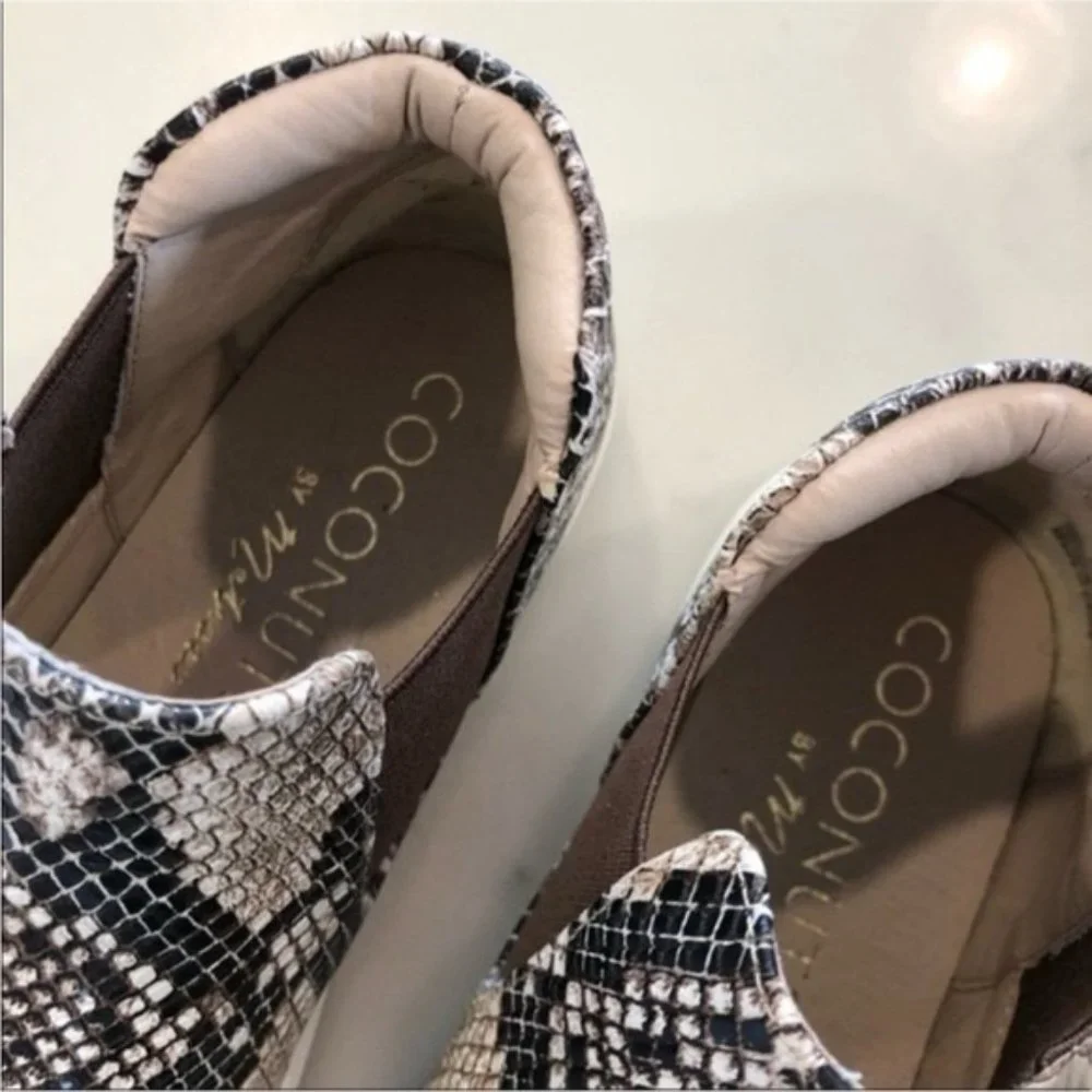 Coconuts by Matisse Harlan Mid Slip-on Natural Snake Print Sneakers